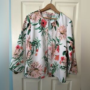 Chico's 2 Floral Cardigan Jacket with Pockets